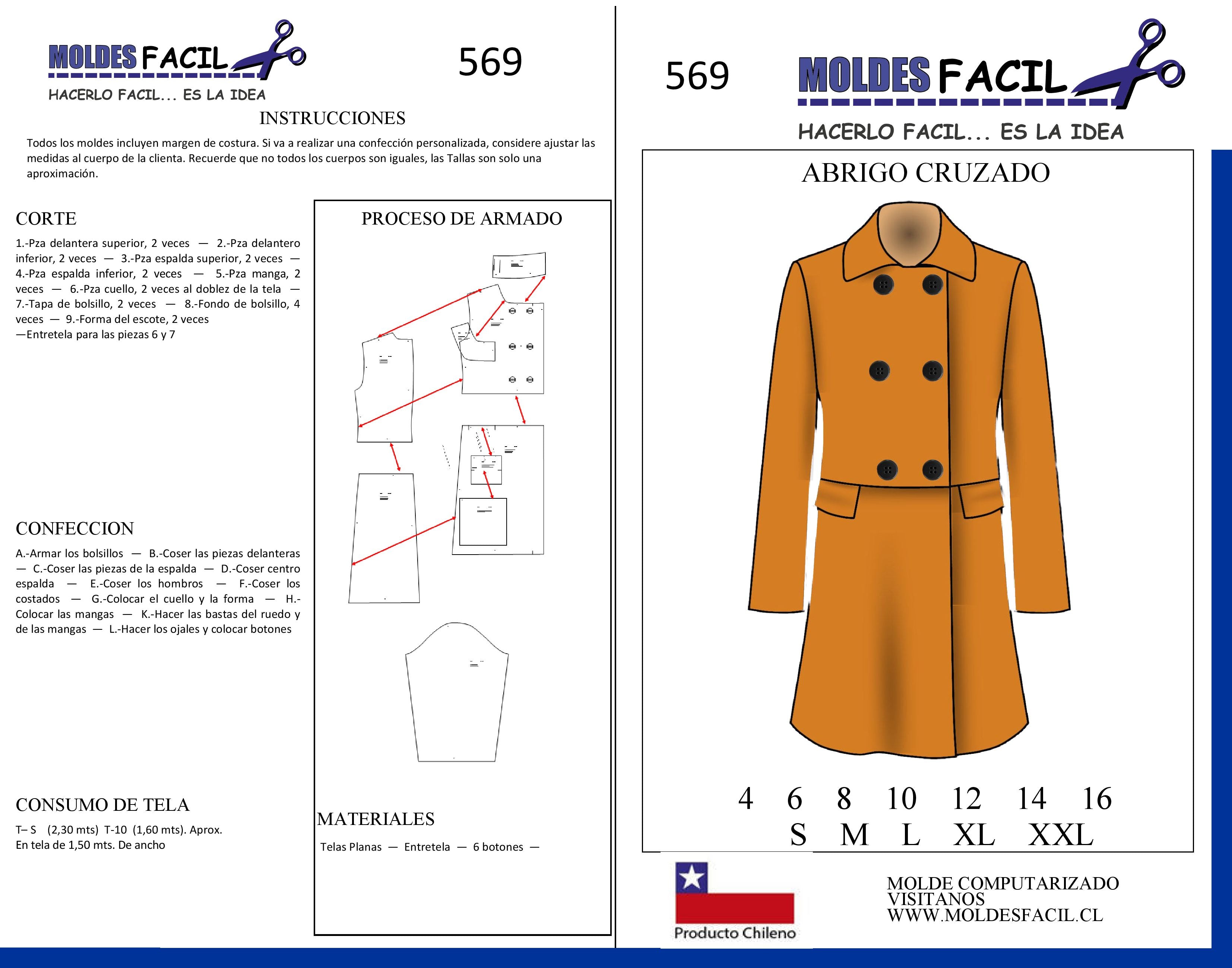 Abrigo cruzado